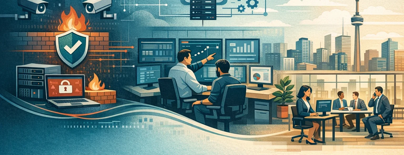 Ransomware recovery infographic for managed IT support in Toronto