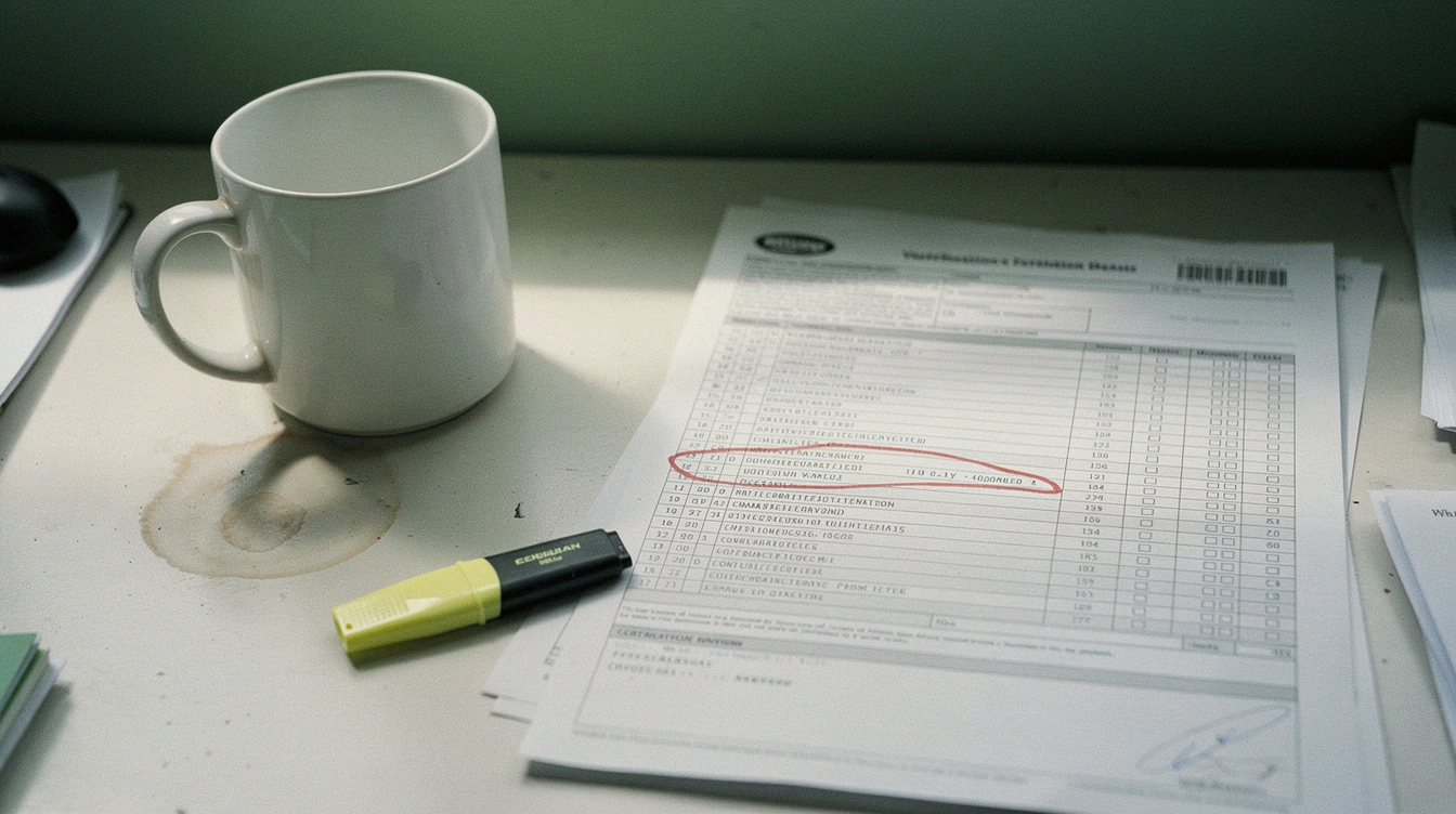 A printed ISC2 member verification page on a Canadian small-business owner’s desk