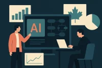 Custom business AI platform connecting Microsoft 365, SharePoint, CRM, and accounting data into a secure governed AI layer